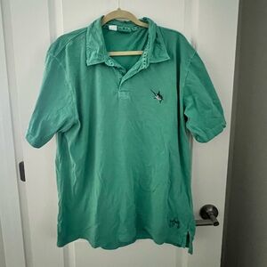 EUC Guy Harvey Polo Shirt in Teal, Size Large